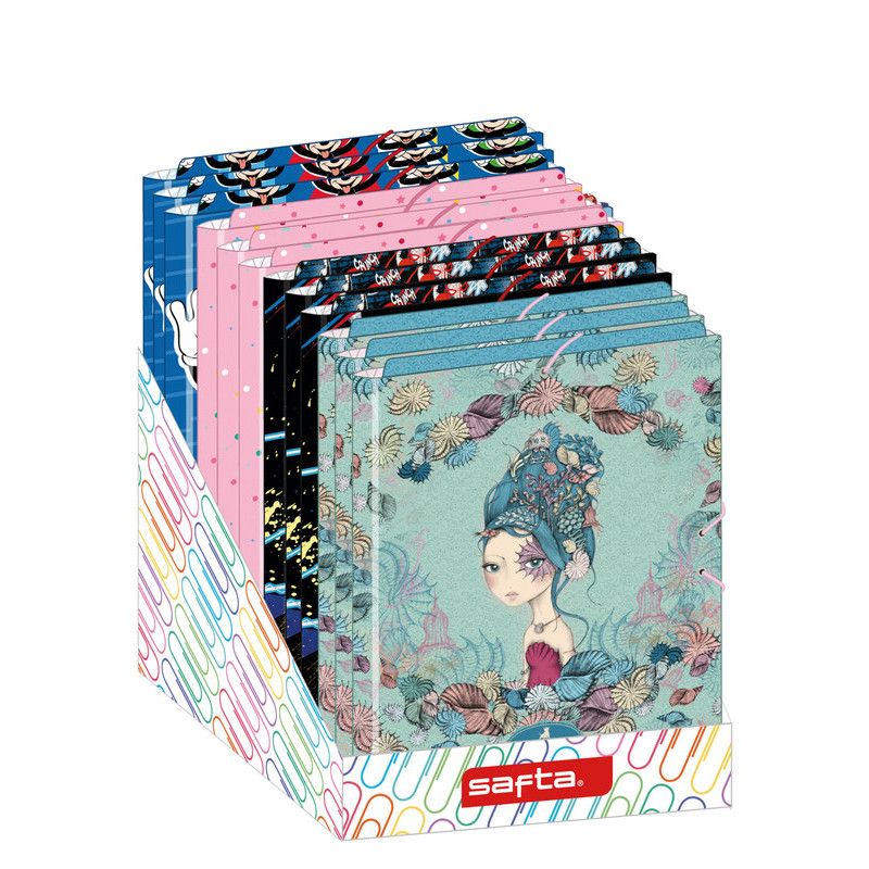 FOLIO GOMAS SOLAPAS EXPOSITOR CARPETAS SURT. INFANTIL SAFTA21 ENERO 542170368 34*29