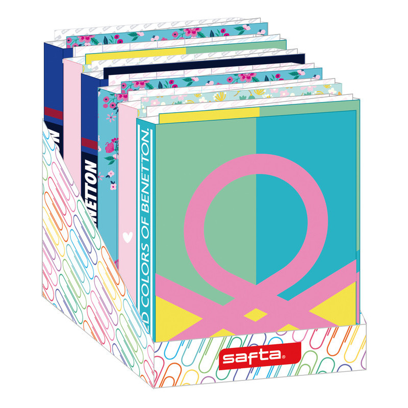 FOLIO 4 ANILLAS EXPOSITOR CARPETAS SURT. MARCAS SAFTA21 ENERO 542171367 34*29