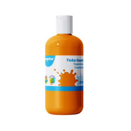TEMPERA GOUACHE EUROPRICE 250ML COLOR NARANJA ES2664 UNIDAD