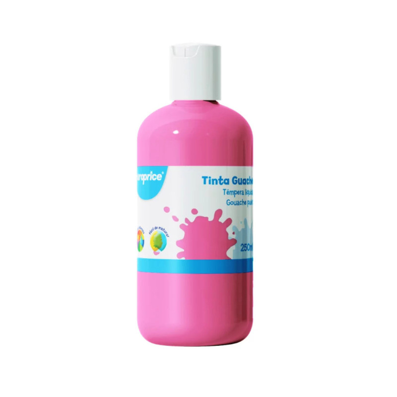 TEMPERA GOUACHE EUROPRICE 250ML COLOR ROSA ES2688 UNIDAD
