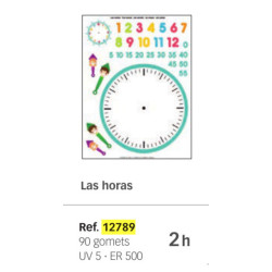 ETIQUETAS APLI GOMETS LAS HORAS 3H REF.12789 ^