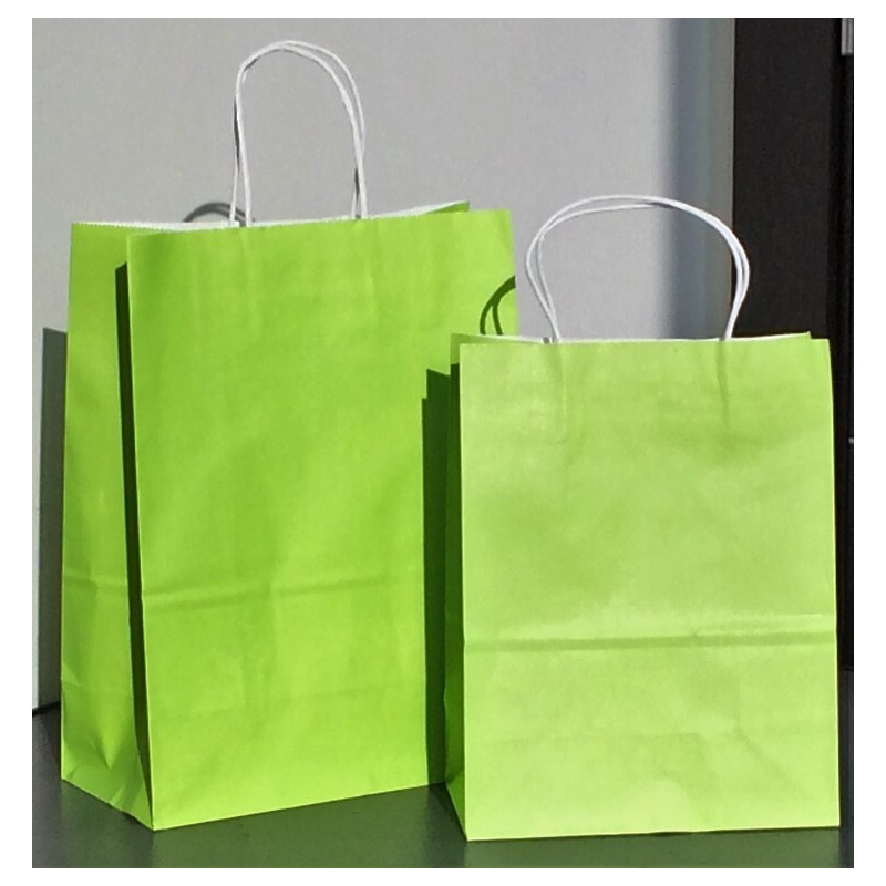 BOLSA REGALO PAPEL ARGU VERDE PEQUEÑA 73629-41711 PAQ 12 UNI