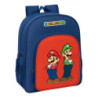 MOCHILA JUNIOR ADAPT.CARRO SUPER MARIO "MAMMA MIA" SAFTA26 612608640 38X32 UNIDAD