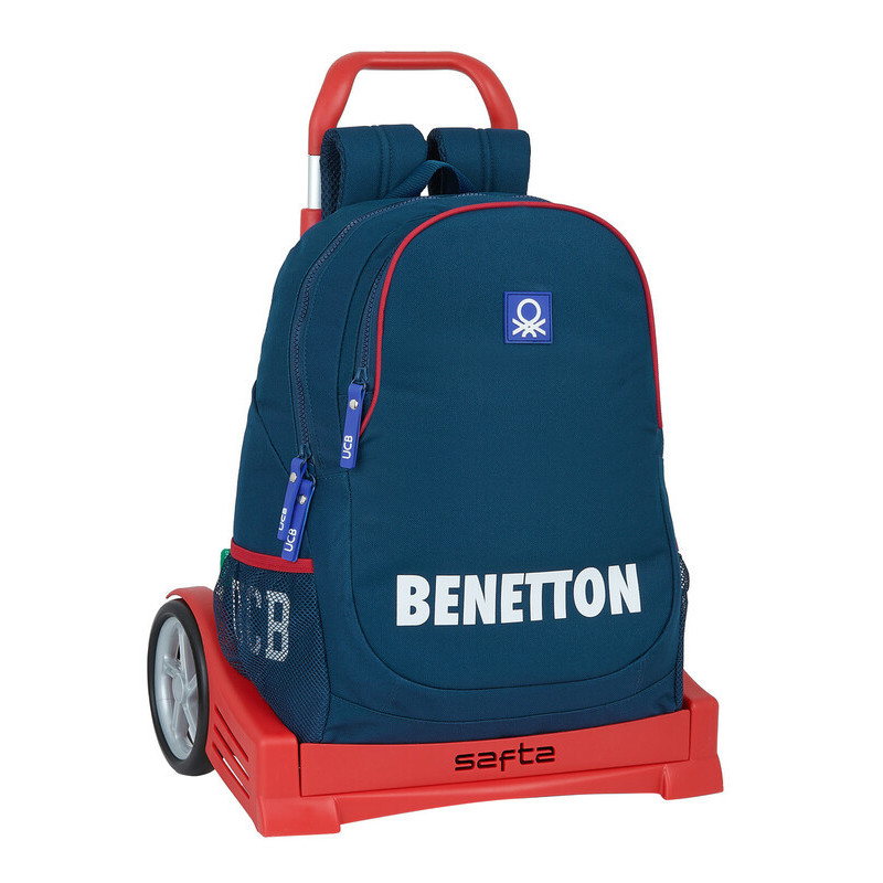 MOCHILA 665+CARRO EVOLUTION BENETTON "NAVY" SAFTA21 ENERO 612106860 44*32
