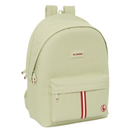 MOCHILA DOBLE PARA PORTATIL 15,6"+USB EL GANSO BASICS "BEIGE" SAFTA26 642562820 44X31 UNIDAD