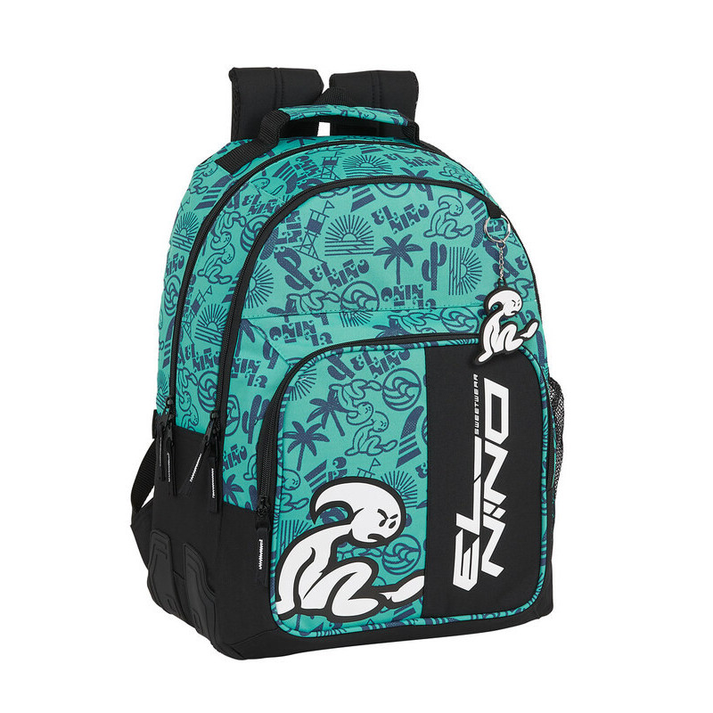 MOCHILA DOBLE ADAPTABLE EL NIÑO "BEACH PARTY" SAFTA21 ENERO 612107773 42*32