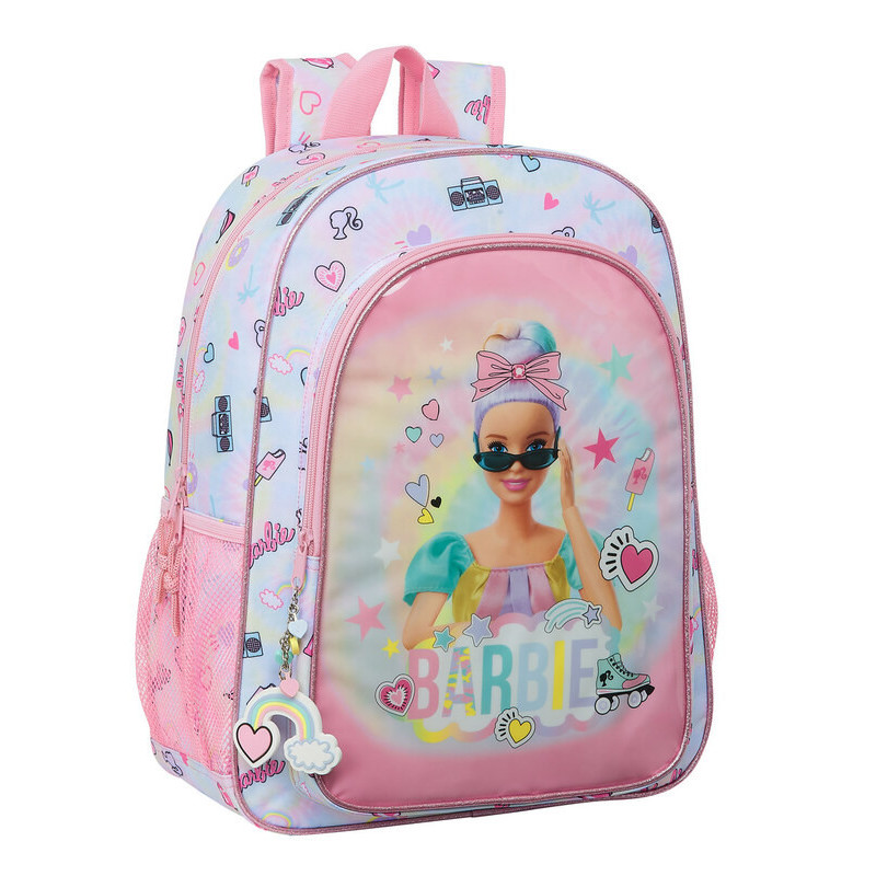 MOCHILA DE 33 CM ADAPTABLE BARBIE "GIRL POWER" SAFTA21 ENERO 612110180 42*33
