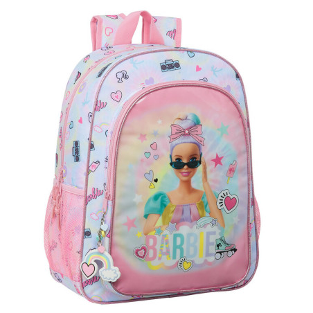 MOCHILA DE 33 CM ADAPTABLE BARBIE "GIRL POWER" SAFTA21 ENERO 612110180 42*33