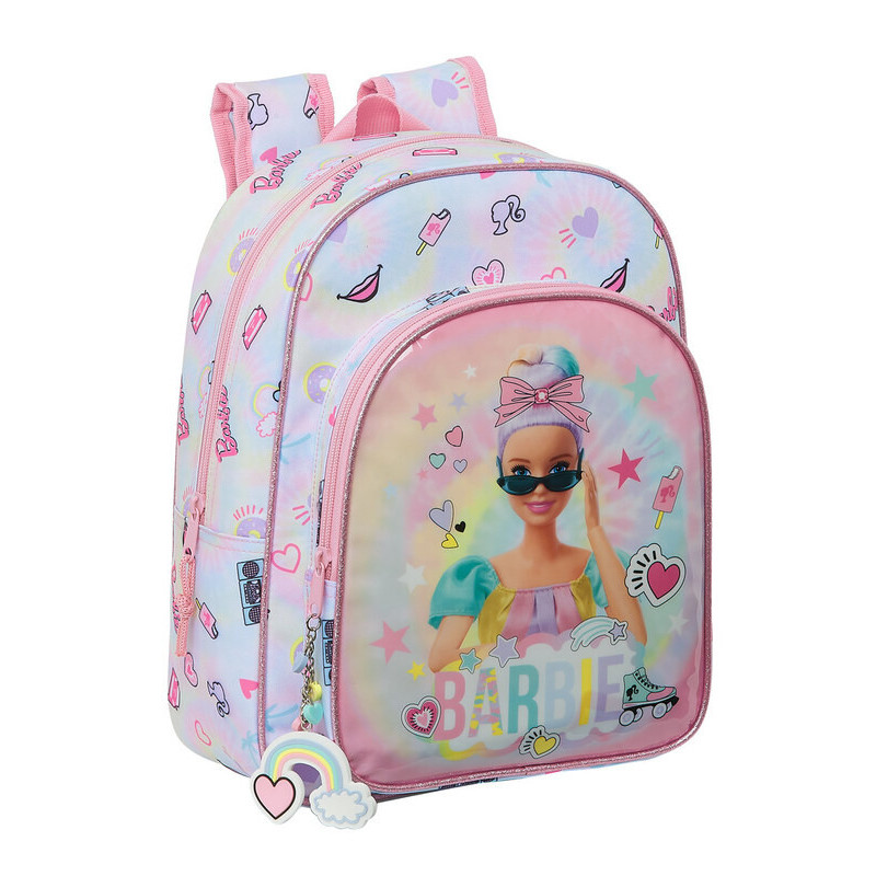 MOCHILA INFANTIL ADAPTABLE BARBIE "GIRL POWER" SAFTA21 ENERO 612110185 34*26