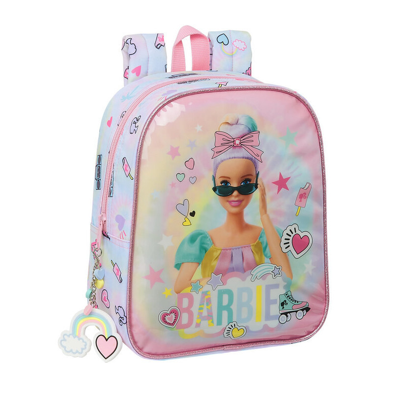 MOCHILA GUARDERIA ADAPTABLE BARBIE "GIRL POWER" SAFTA21 ENERO 612110232 27*22