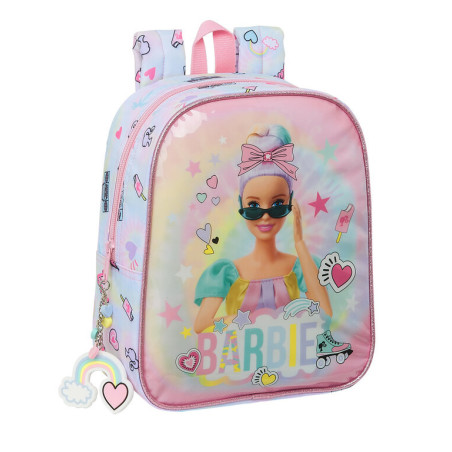 MOCHILA GUARDERIA ADAPTABLE BARBIE "GIRL POWER" SAFTA21 ENERO 612110232 27*22
