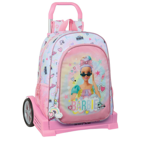 MOCHILA 180+CARRO EVOLUTION BARBIE "GIRL POWER" SAFTA21 ENERO 612110860 42*33