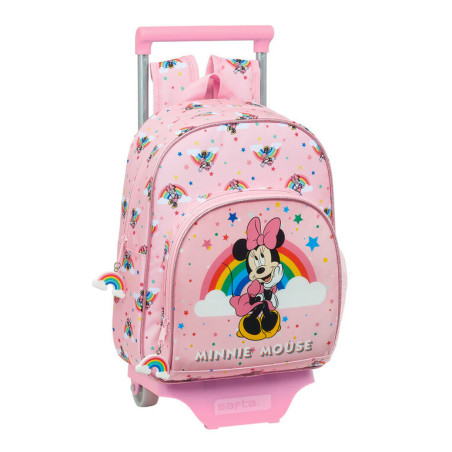 MOCHILA 609+CARRO 705 MINNIE MOUSE RAINBOW SAFTA21 ENERO 612112020 34*28