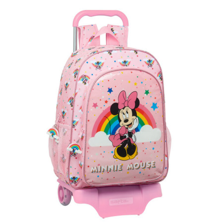 MOCHILA 180+CARRO 905 MINNIE MOUSE RAINBOW SAFTA21 ENERO 612112160 42*33