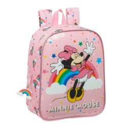 MOCHILA GUARDERIA ADAPTABLE MINNIE MOUSE RAINBOW SAFTA21 ENERO 612112232 27*22