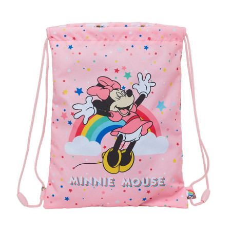 SACO PLANO JUNIOR MINNIE MOUSE RAINBOW SAFTA21 ENERO 612112855 34*26