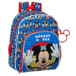 MOCHILA INFANTIL ADAPTABLE MICKEY MOUSE "ME TIME" SAFTA21 ENERO 612114609 34*28