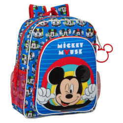 MOCHILA JUNIOR ADAPTABLE MICKEY MOUSE "ME TIME" SAFTA21 ENERO 612114640 38*32
