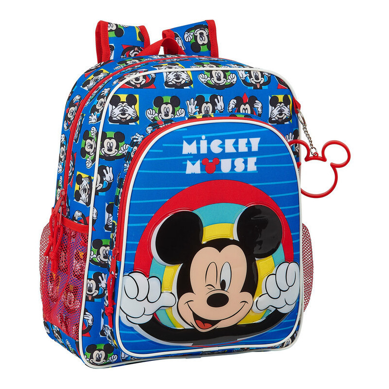 MOCHILA JUNIOR ADAPTABLE MICKEY MOUSE "ME TIME" SAFTA21 ENERO 612114640 38*32