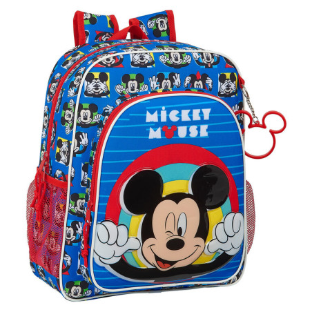 MOCHILA JUNIOR ADAPTABLE MICKEY MOUSE "ME TIME" SAFTA21 ENERO 612114640 38*32