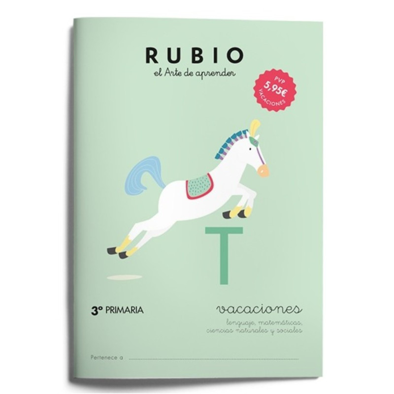 RUBIO VACACIONES CUADERNO CASTELLANO 3º PRIMARIA UNIDAD