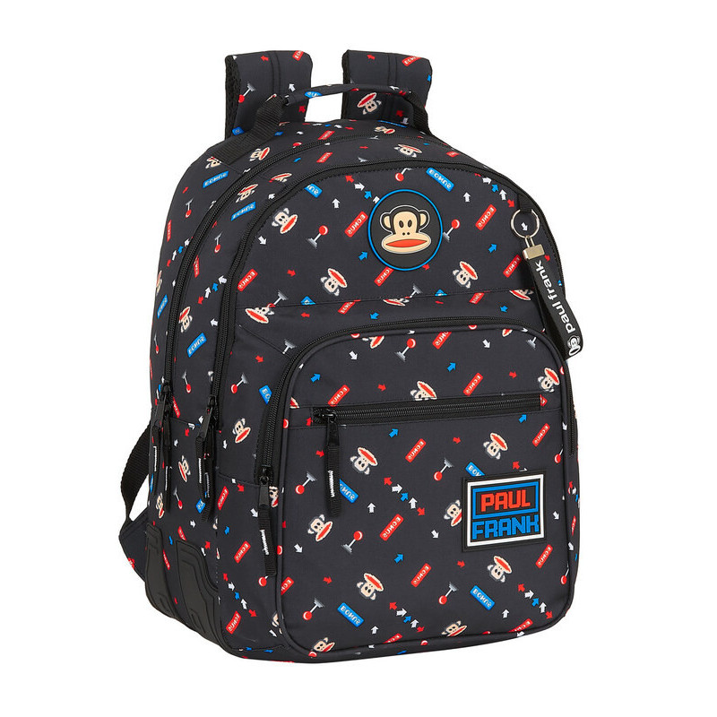 MOCHILA DOBLE ADAPTABLE PAUL FRANK  "RETRO GAMER" SAFTA21 ENERO 612119773 42*32