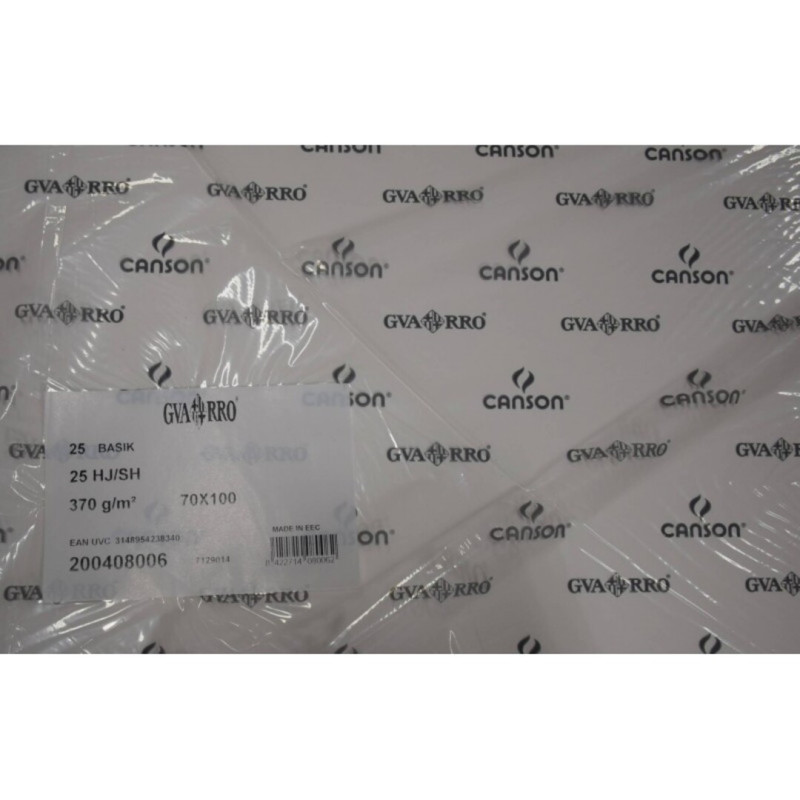 PAPEL CANSON BASIK 370G ACUARELA 50*70 PTE 25H 200408005