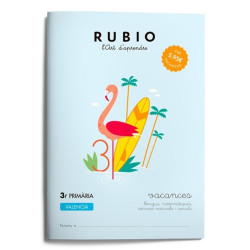 RUBIO VACANCES CUADERNO VALENCIANO 3º PRIMARIA ISBN 978-84-16744-29-9 UNIDAD