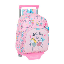 MOCHILA 609+CARRO 705 GLOWLAB KIDS "BEST FRIENDS" SAFTA21 ENERO 612123020 34*28