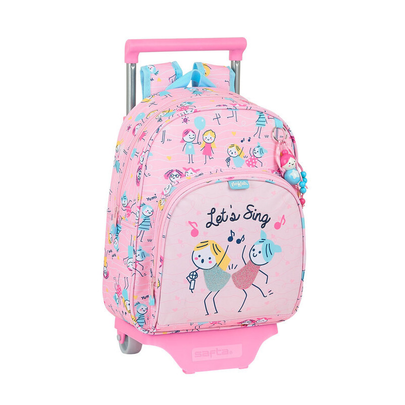 MOCHILA 609+CARRO 705 GLOWLAB KIDS "BEST FRIENDS" SAFTA21 ENERO 612123020 34*28