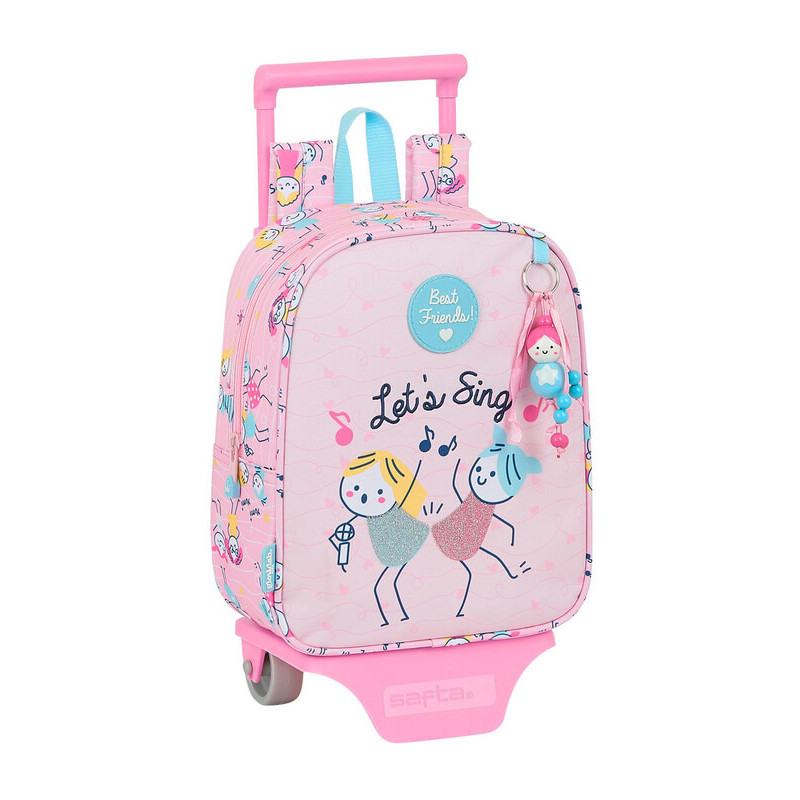 MOCHILA 232+CARRO 805 GLOWLAB KIDS "BEST FRIENDS" SAFTA21 ENERO 612123280 28*22