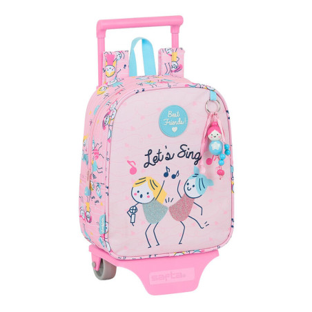 MOCHILA 232+CARRO 805 GLOWLAB KIDS "BEST FRIENDS" SAFTA21 ENERO 612123280 28*22