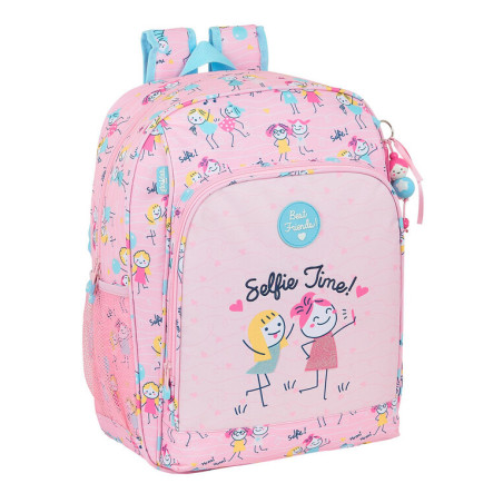 MOCHILA ADAPTABLE GLOWLAB KIDS "BEST FRIENDS" SAFTA21 ENERO 612123604 41*31