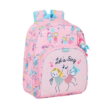 MOCHILA INFANTIL ADAPTABLE GLOWLAB KIDS "BEST FRIENDS" SAFTA21 ENERO 612123609 34*28