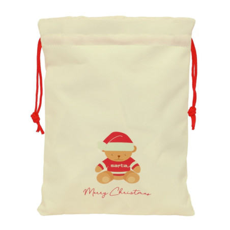 SAQUITO PLANO OSITO BEIGE FELICES FIESTAS 642504855 SAFTA25 SEPTIEMBRE