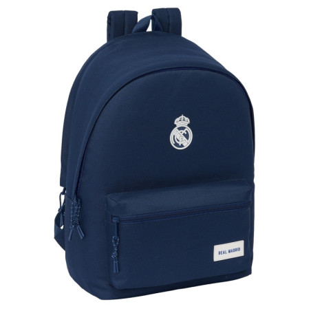 MOCHILA DOBLE PARA PORTATIL 15,6"+USB REAL MADRID CHICA MARINO SAFTA26 642469820 44X31 UNIDAD