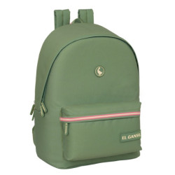 MOCHILA DOBLE PARA PORTATIL 15,6"+USB EL GANSO BASICS "VERDE" SAFTA25 ENERO 642464820