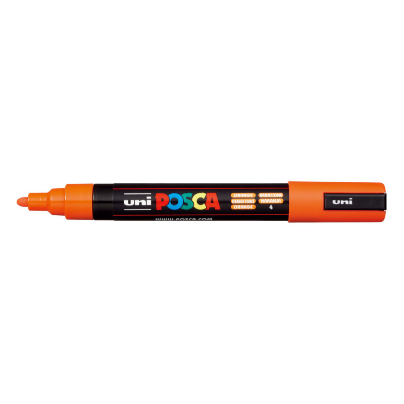 MARCADOR UNI-BALL POSCA PC-5M PUNTA REDONDA 1,8-2,5MM NARANJA -4-