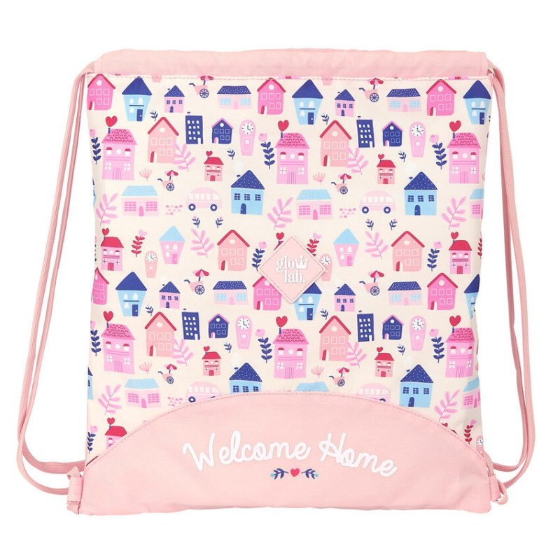 SACO PLANO GLOWLAB "WELCOME HOME" SAFTA21 ENERO 612133196 40*35