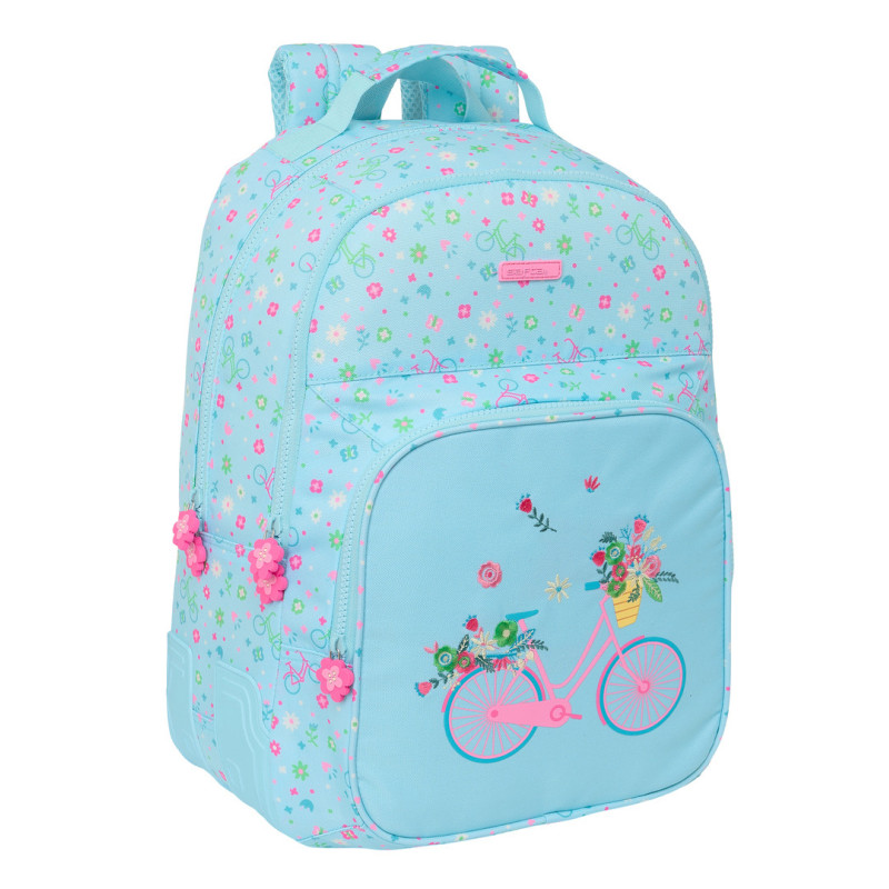 MOCHILA DOBLE ADAPT.CARRO RECICLADO SAFTA "BICICLETA" 642449773 SAFTA24 VAC 32*42