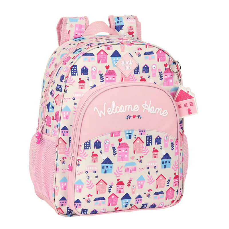 MOCHILA JUNIOR ADAPTABLE GLOWLAB "WELCOME HOME" SAFTA21 ENERO 612133640 38*32