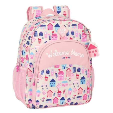 MOCHILA JUNIOR ADAPTABLE GLOWLAB "WELCOME HOME" SAFTA21 ENERO 612133640 38*32