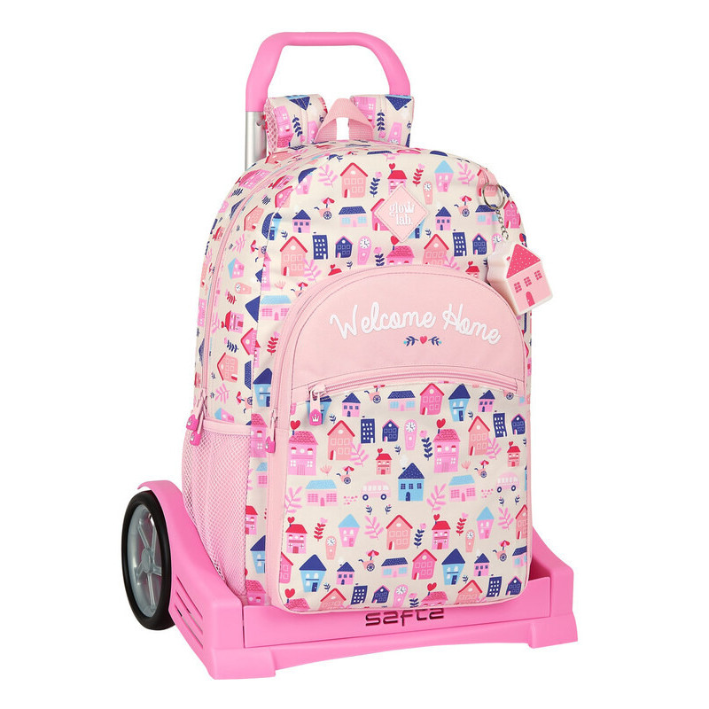 MOCHILA 876 + CARRO EVOLUTION GLOWLAB "WELCOME HOME" SAFTA21 ENERO 612133860 46*30