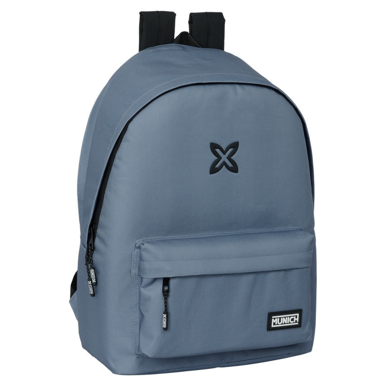MOCHILA DOBLE PARA PORTATIL 15,6"+USB MUNICH BASICOS "GRIS" SAFTA26 642421820 44X31 UNIDAD