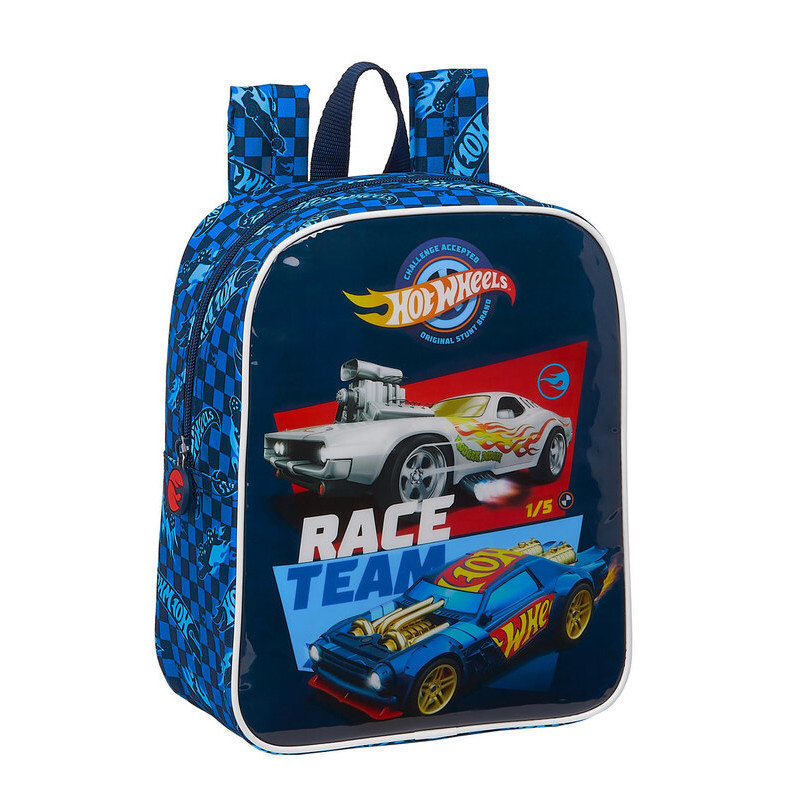 MOCHILA GUARDERIA ADAPTABLE HOT WHEELS SAFTA21 ENERO 612138232 27*22