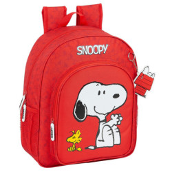 MOCHILA JUNIOR ADAPTABLE SNOOPY SAFTA21 ENERO 612139640 38*32 ^
