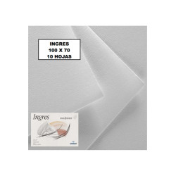 PAPEL CANSON INGRES BLANCO 108G 70*100 PTE 50H