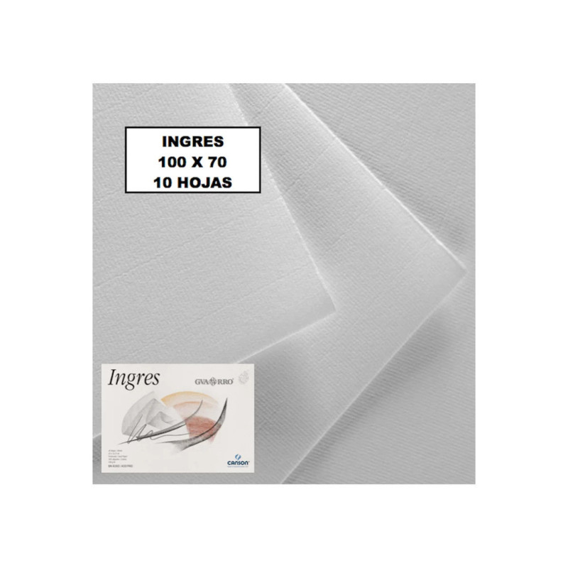 PAPEL CANSON INGRES BLANCO 108G 70*100 PTE 50H