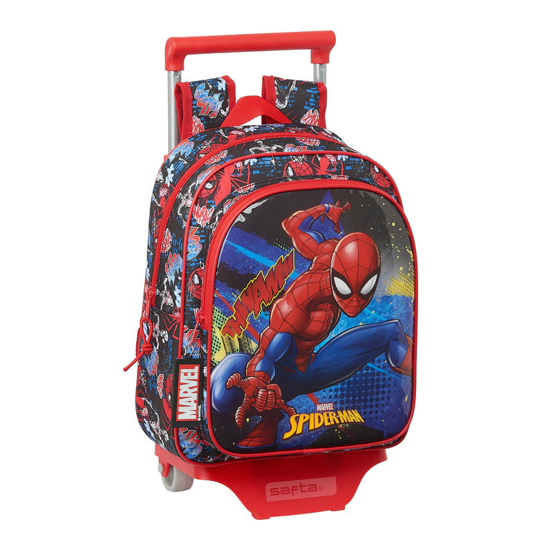 MOCHILA 524+CARRO 705 SPIDER-MAN "GO HERO" SAFTA21 ENERO 612143020 33*27
