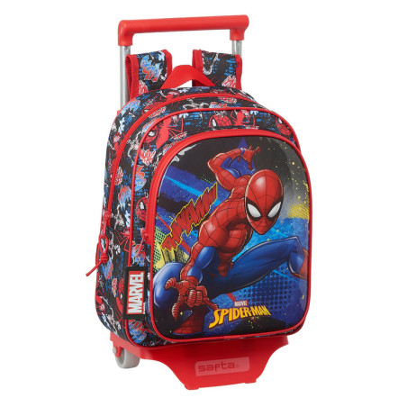 MOCHILA 524+CARRO 705 SPIDER-MAN "GO HERO" SAFTA21 ENERO 612143020 33*27